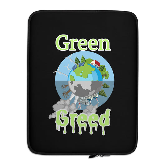 Laptop Sleeve 15" Green or Greed Blk