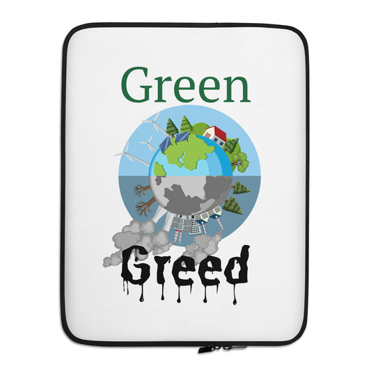 Laptop Sleeve 15" Green or Greed Wht