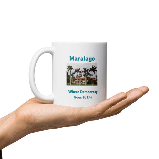White glossy mug Maralago  S/M/L
